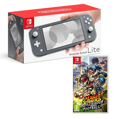 Nintendo Switch Lite - Grey with Mario Strikers: Battle League