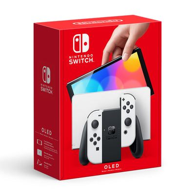 Nintendo Switch OLED Model - Black &amp; White Joy Con