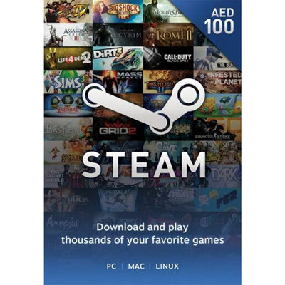 Steam Wallet Gift Card 100 AED Steam Key UNITED ARAB EMIRATES