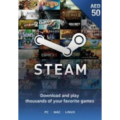 Steam Wallet Gift Card 50 AED Steam Key UNITED ARAB EMIRATES