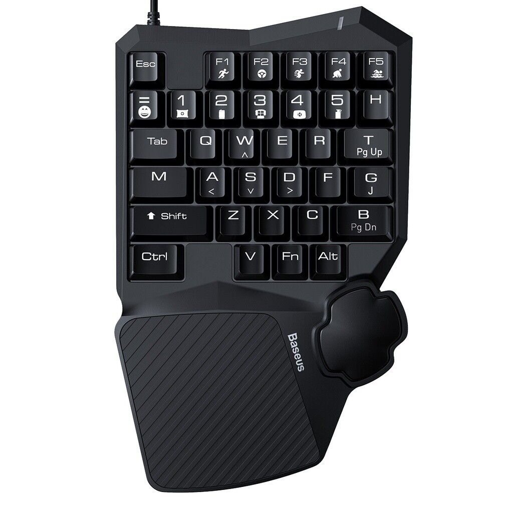 Baseus Gamo One Handed Gaming Keyboard Black