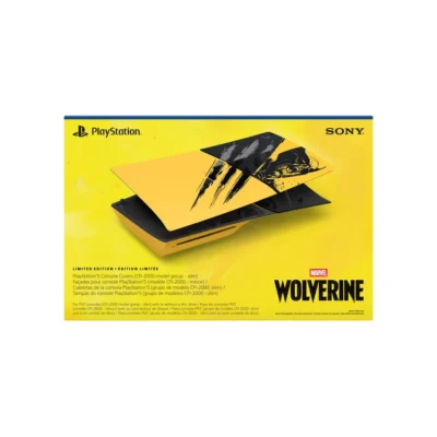 Console Cover – Marvel’s Wolverine Battle Yellow Limited Edition for Playstation 5